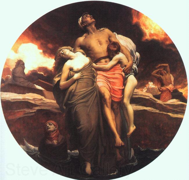 Lord Frederic Leighton And the Sea Gave Up the Dead Which Were in It Norge oil painting art